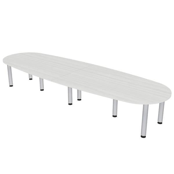 Skutchi Designs 45 in W, 120 in L, 29 in H, Engineered Wood Top, White HAR-BOVL-46119-PT-WC - main